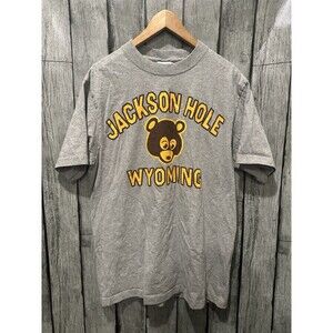 Diamond Cross Ranch Jackson Hole Wyoming Kanye Style Tee Shirt Gray Large